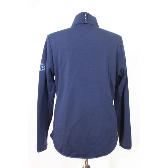 RLX Ralph Lauren M Blue Full Zip Quilted CoolWool World Series 2021 Jacket